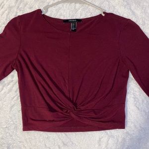 Long sleeve crop top